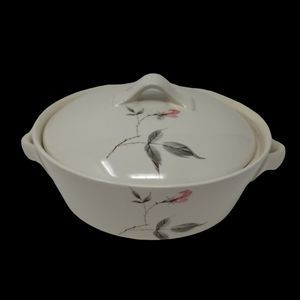 MCM Ballerina By Universal Casserole Dish‎ Lidded Vented Handled Rosette 8"x3"